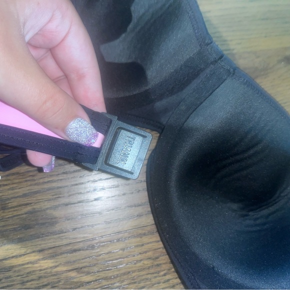 TRIANGL Vintage Bikini Neoprene Pink Orange Yellow - Picture 3 of 3